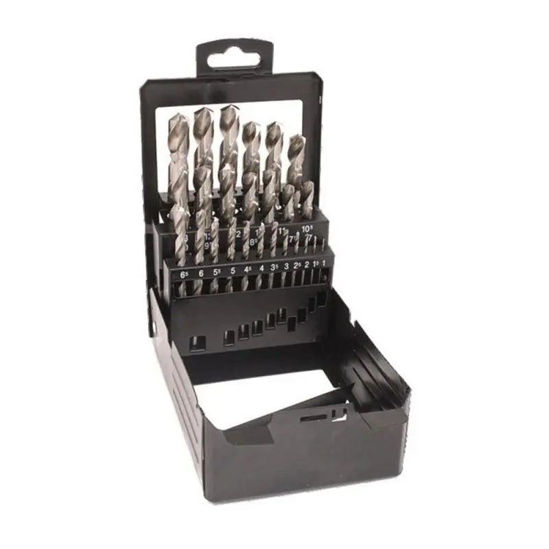 Dernière Chance Coffret métallique 25 forets métaux HSS laminés Pro Ø1 à 13mm - Riss