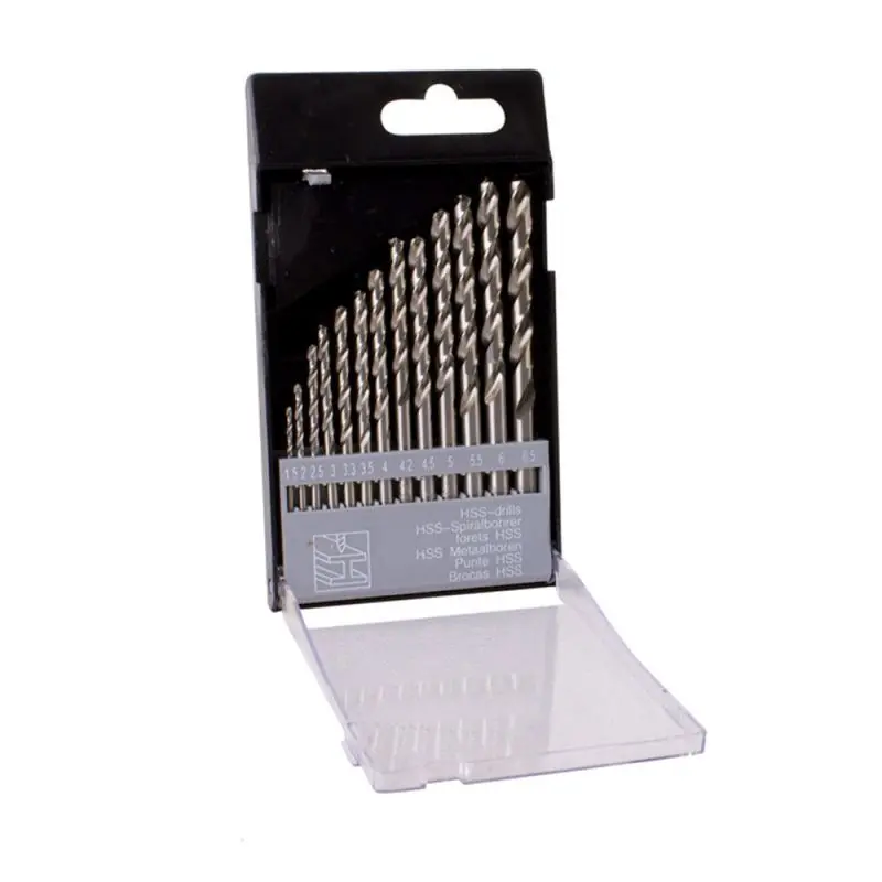 Soldes Coffret éventail plastique 13 forets métaux HSS laminés Pro Ø1,5 à 6,5mm - Riss