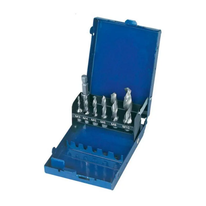 Affaire À Saisir Coffret métallique 7 forets taraudeurs M3 / M4 / M5 / M6 / M8 / M10 - Riss