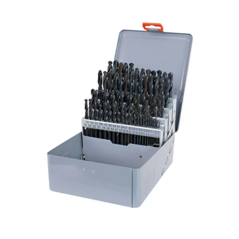 Promotion Coffret métallique 91 forets métaux HSS taillés meulés 300X Ø1 à 10mm - Riss