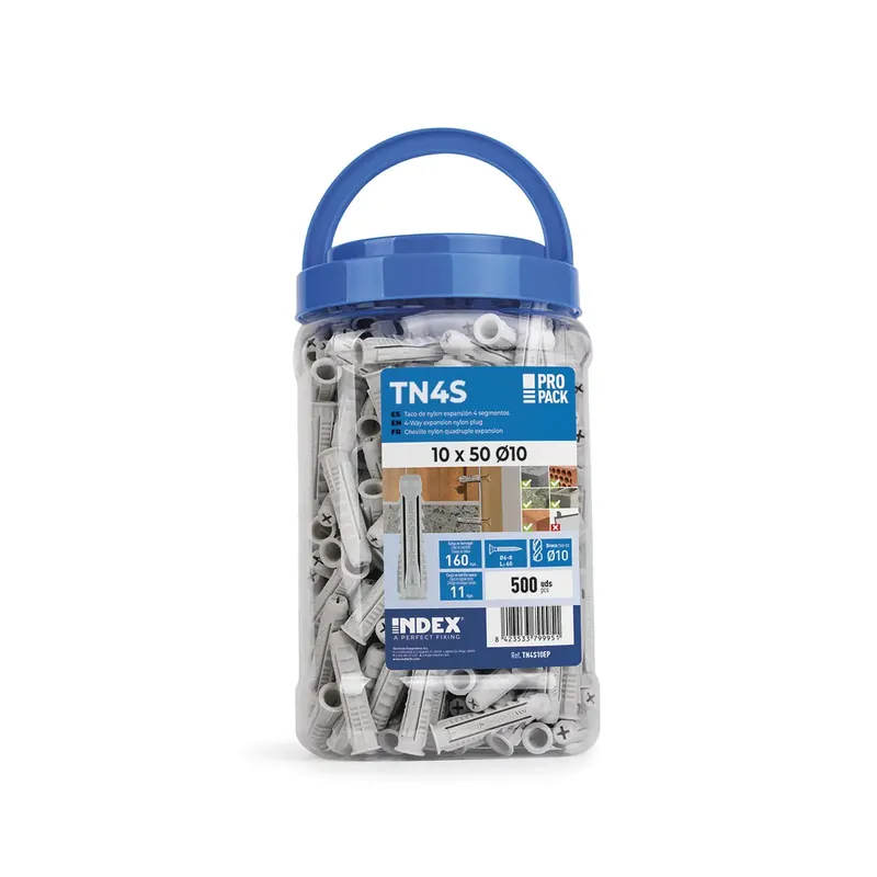 Meilleure Qualité Index TN4S Lot de 300 chevilles nylon ø10 10x50mm (TN4S10EP)