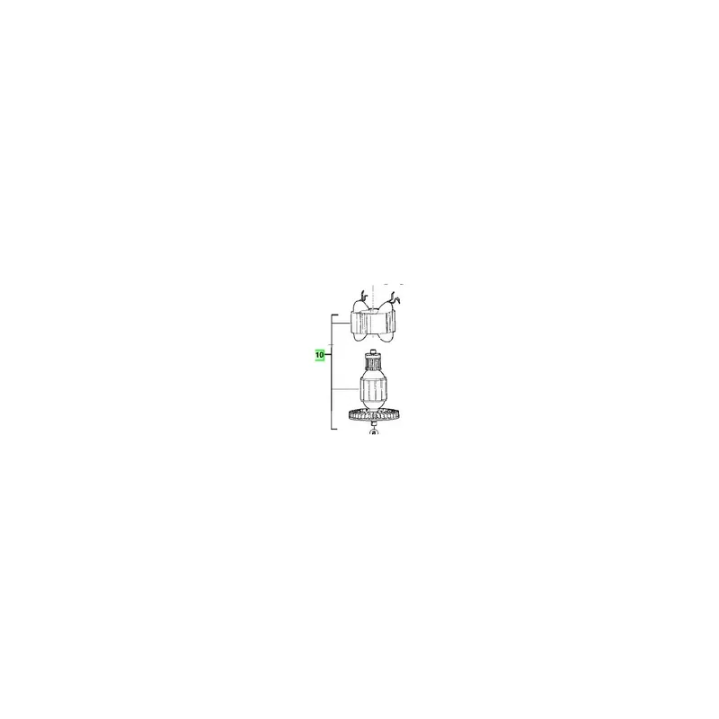 AEG 001281001 Ensemble Moteur pour Ponceuse excentrique EX150E, EX150ED, EX150ES Nouvelle Collection