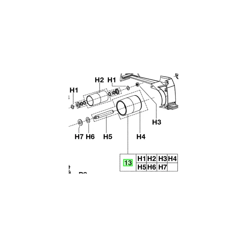 AEG 200504001 Rouleaux entraîneurs et tendeur pour ponceuse HBS1000E Dernier Modèle